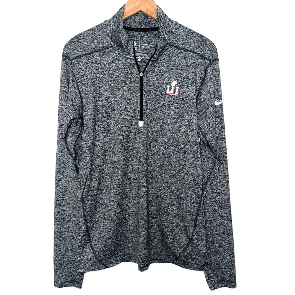 Nike NFL Super Bowl LII Team Apparel Quarter Zip Pullover Size Medium